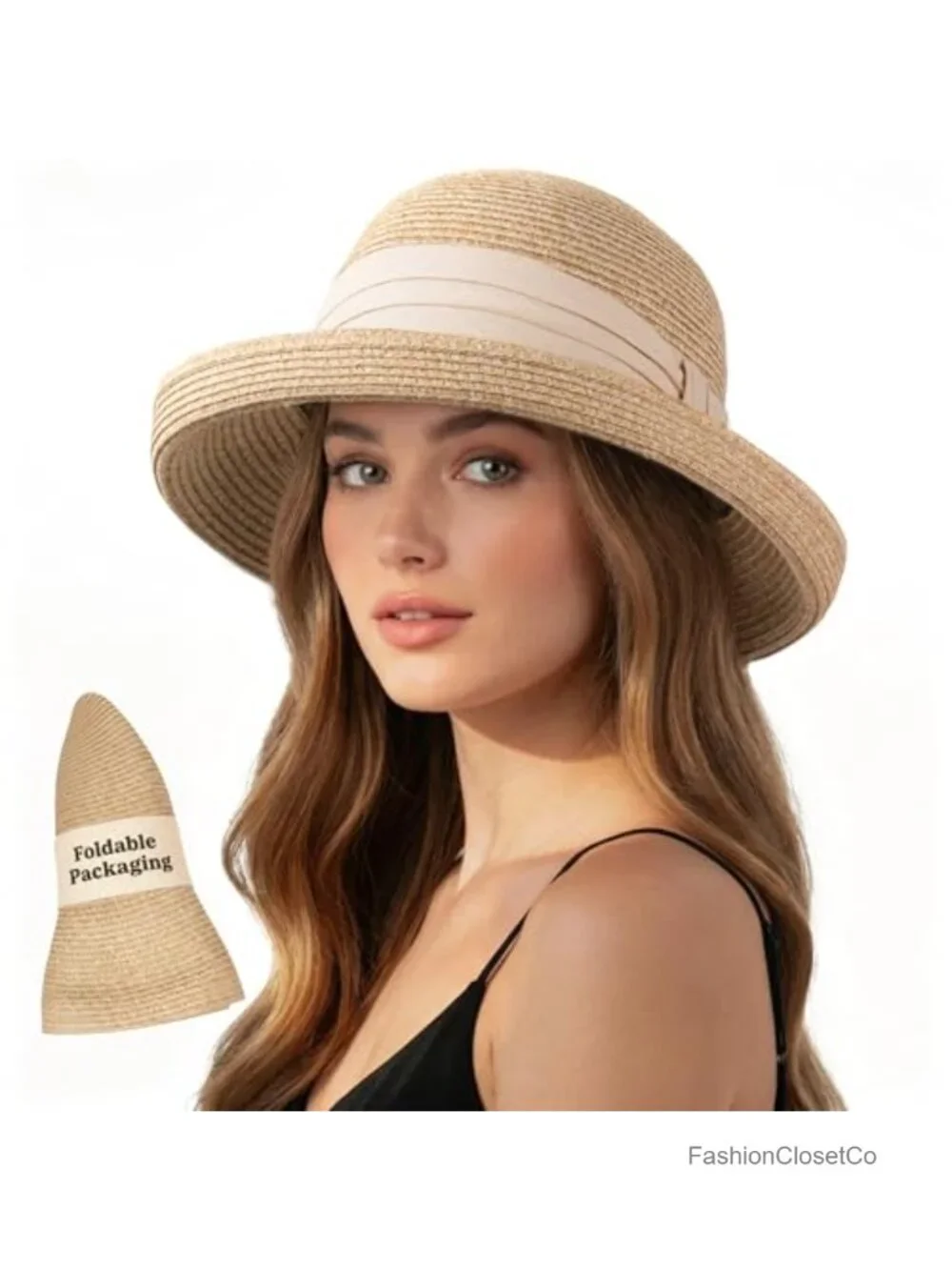 UPF 50+ Packable Bucket Hat for Women, Adjustable Fit, Travel & Daily